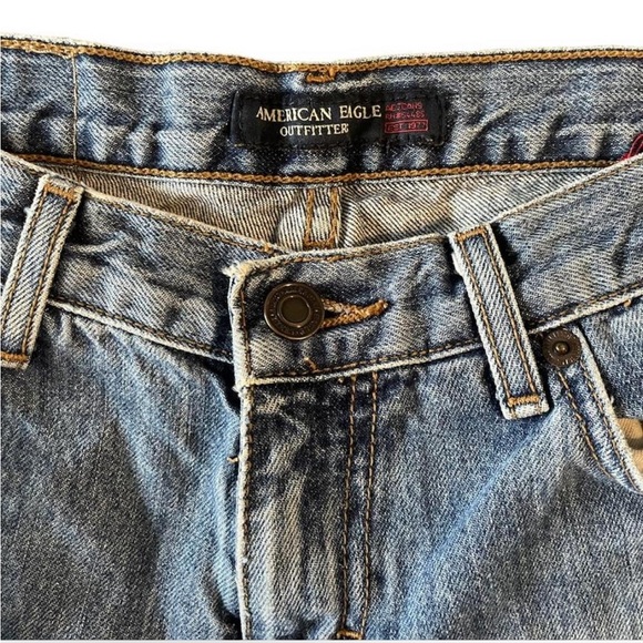 Vintage blue American Eagle wide leg jeans - Picture 4 of 6